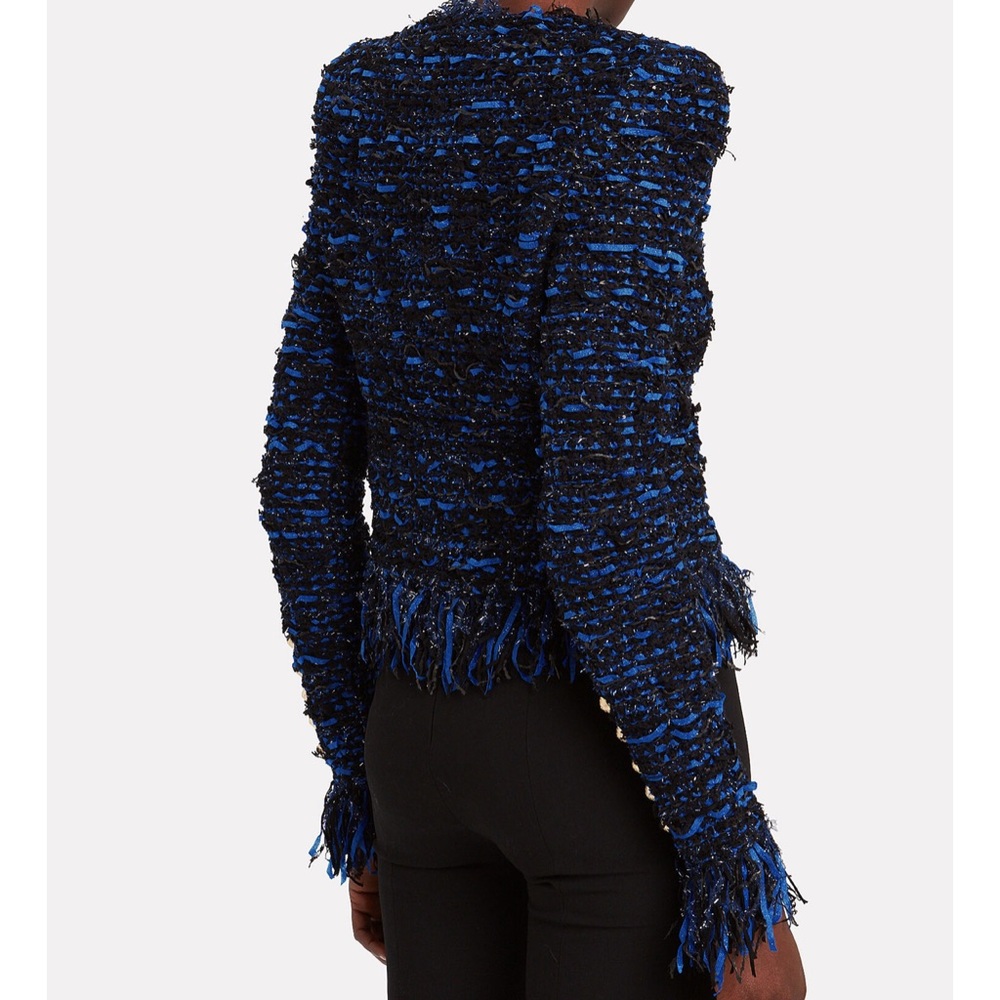 Balmain blazer suit Fringed Glitter Bouclé Jacket 🖤 - Picture 4 of 15
